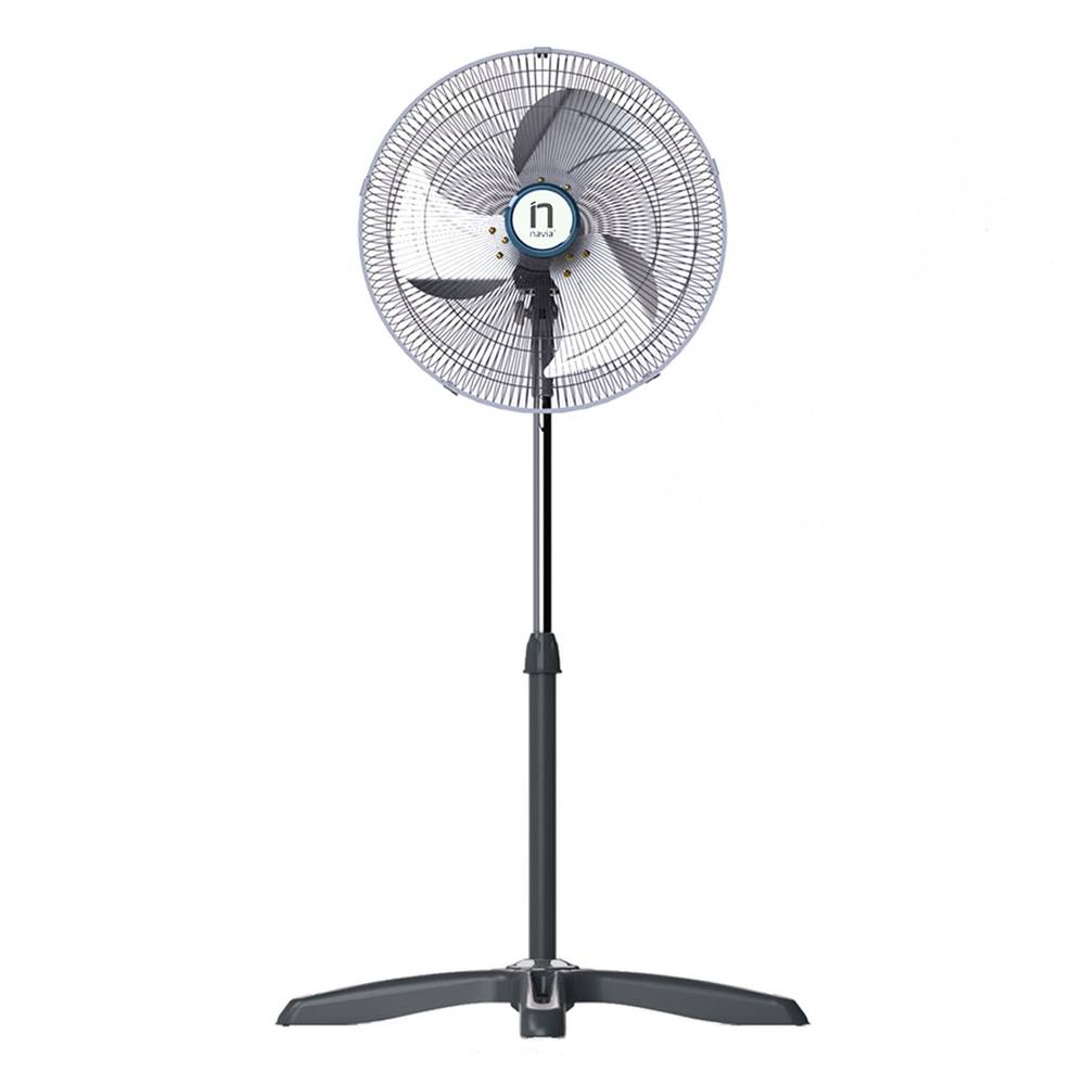 Navia ventilador pedestal (18"/negro - plata)