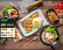 小上海香酥雞 蓋飯 意麵