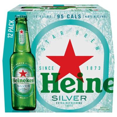 Heineken Silver Lager Beer Bottle 1873 (12 ct, 12 fl oz)