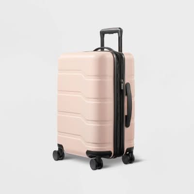Open Story Hardside Carry on Suitcase, 21.75x14.75x9 in, Pink