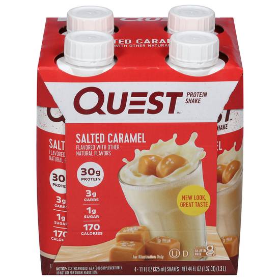 Quest Salted Caramel Protein Shake (4 ct, 11 fl pz)