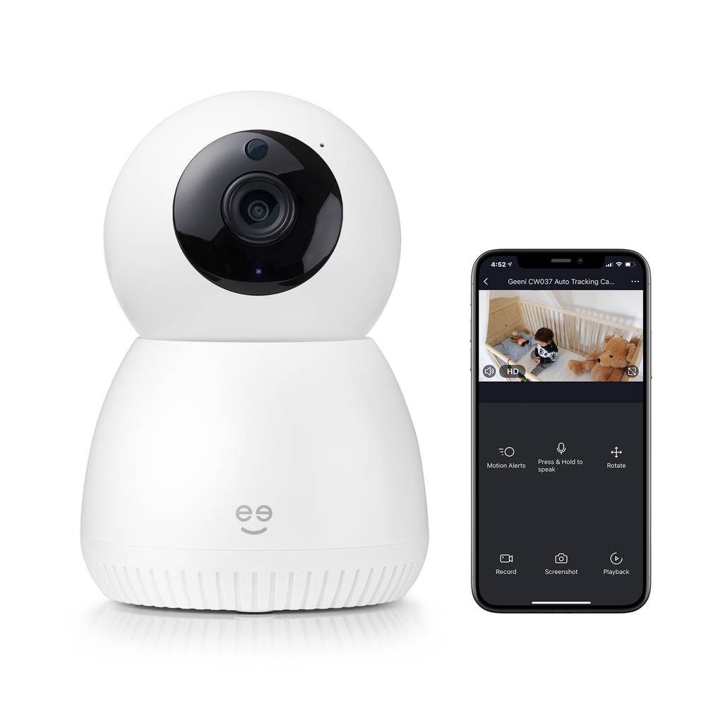 Geeni Smart 1080p Wi Fi Auto Tracking Indoor Security Camera