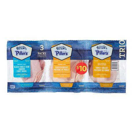 Piller's Black Forest Ham & Chicken & Turkey Breast (600 g, 3 ct)