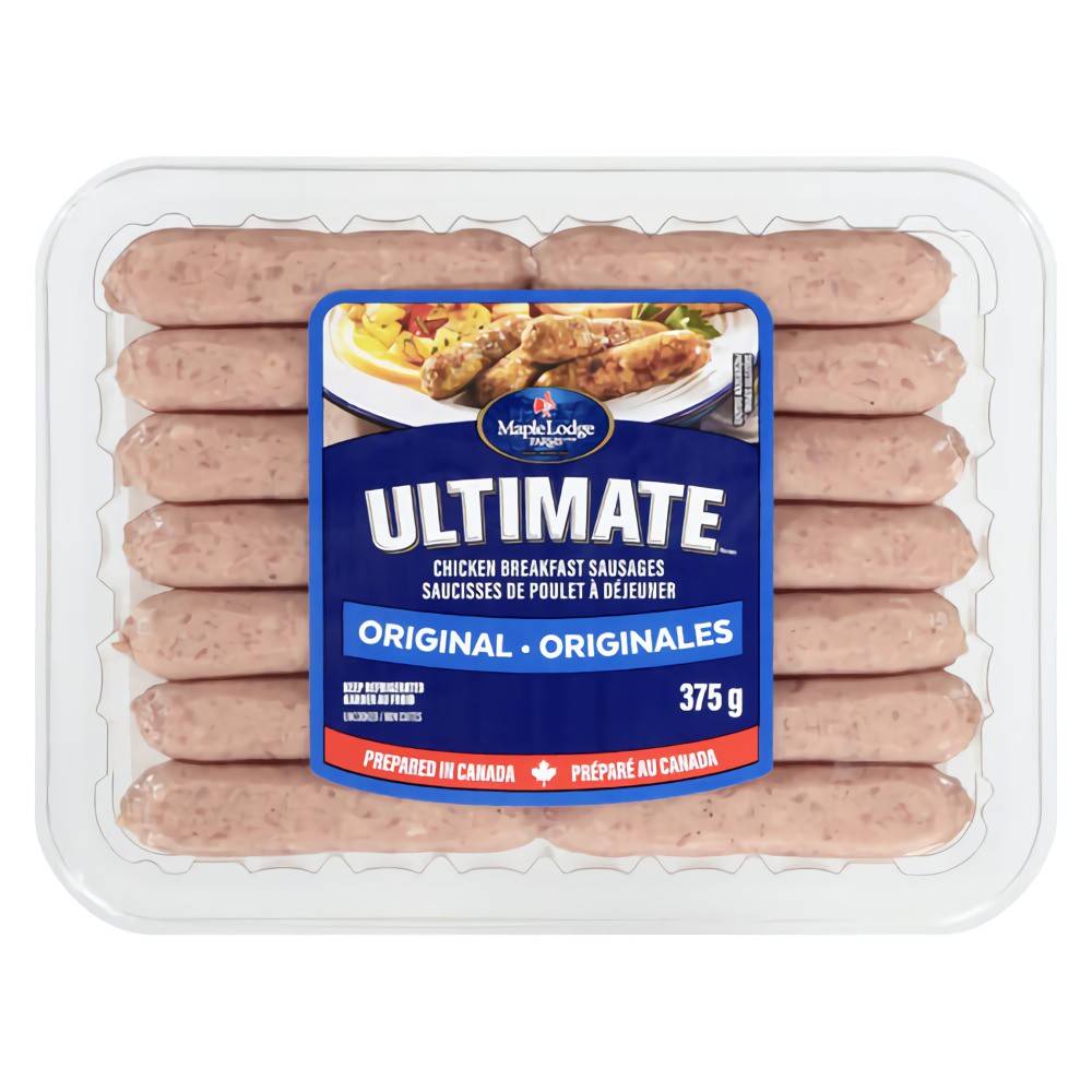 Maple Lodge Farms Ultimate Chicken Breakfast Sausages Original (375 g)