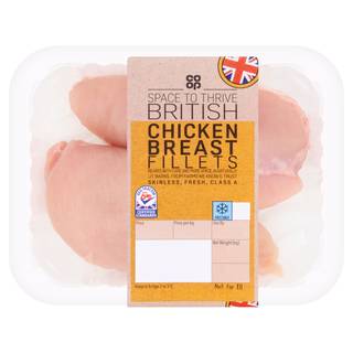 Co-op British Chicken Breast Fillets (Co-op Member Price £2.50 *T&Cs apply)