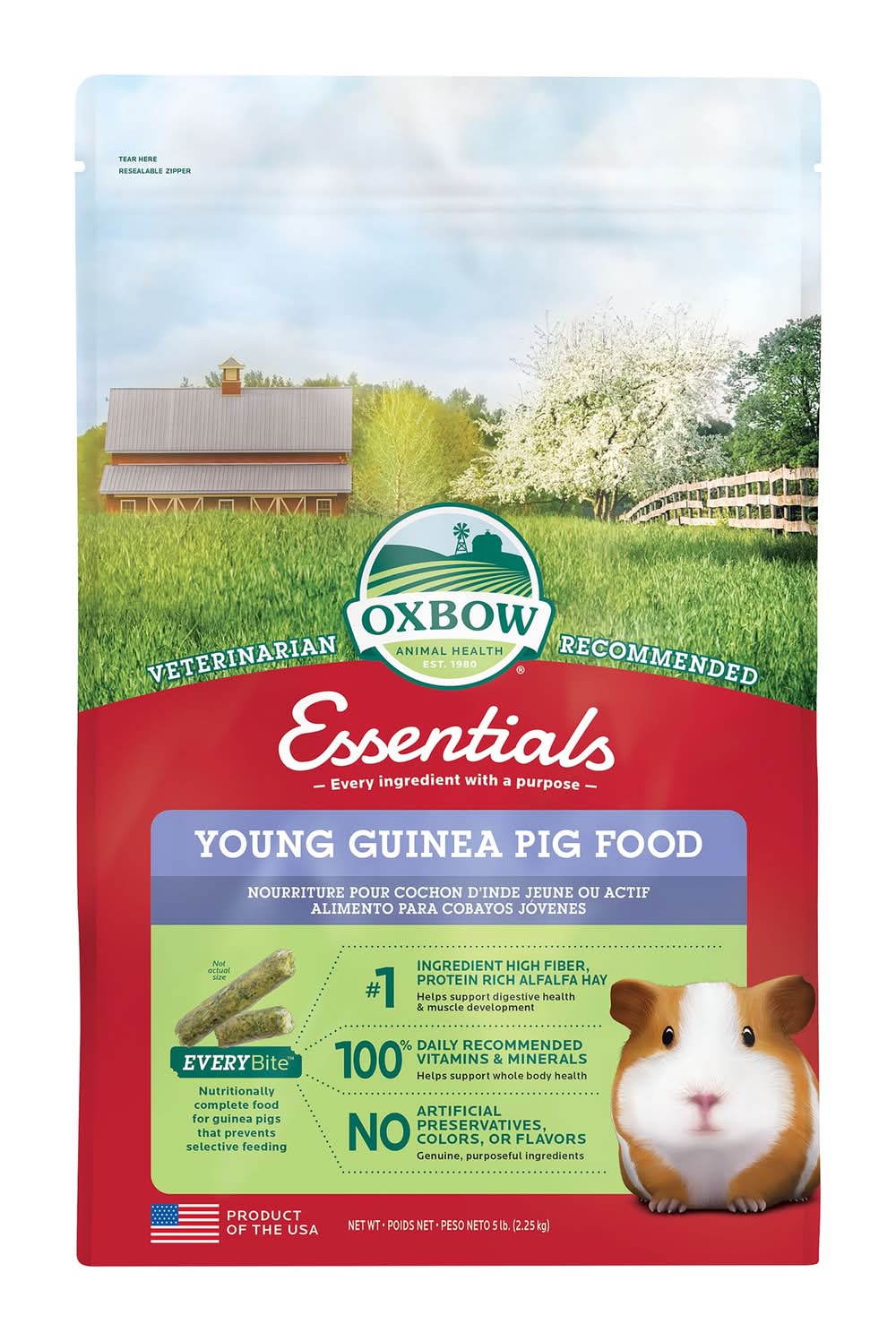 Oxbow Essentials Young Guinea Pig Food (Size: 5 Lb)
