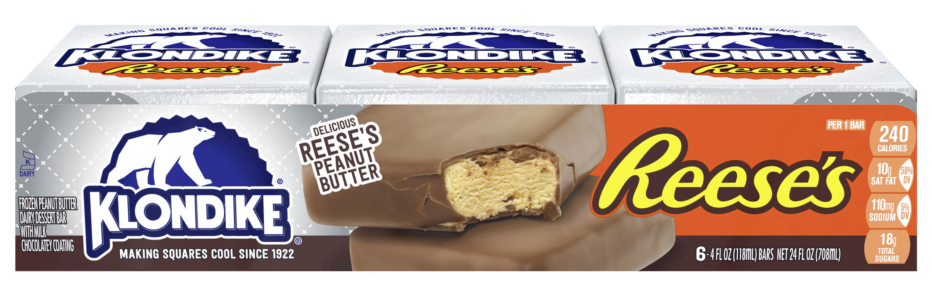 Klondike Reese's Ice Cream Bar (6 x 4 fl oz)