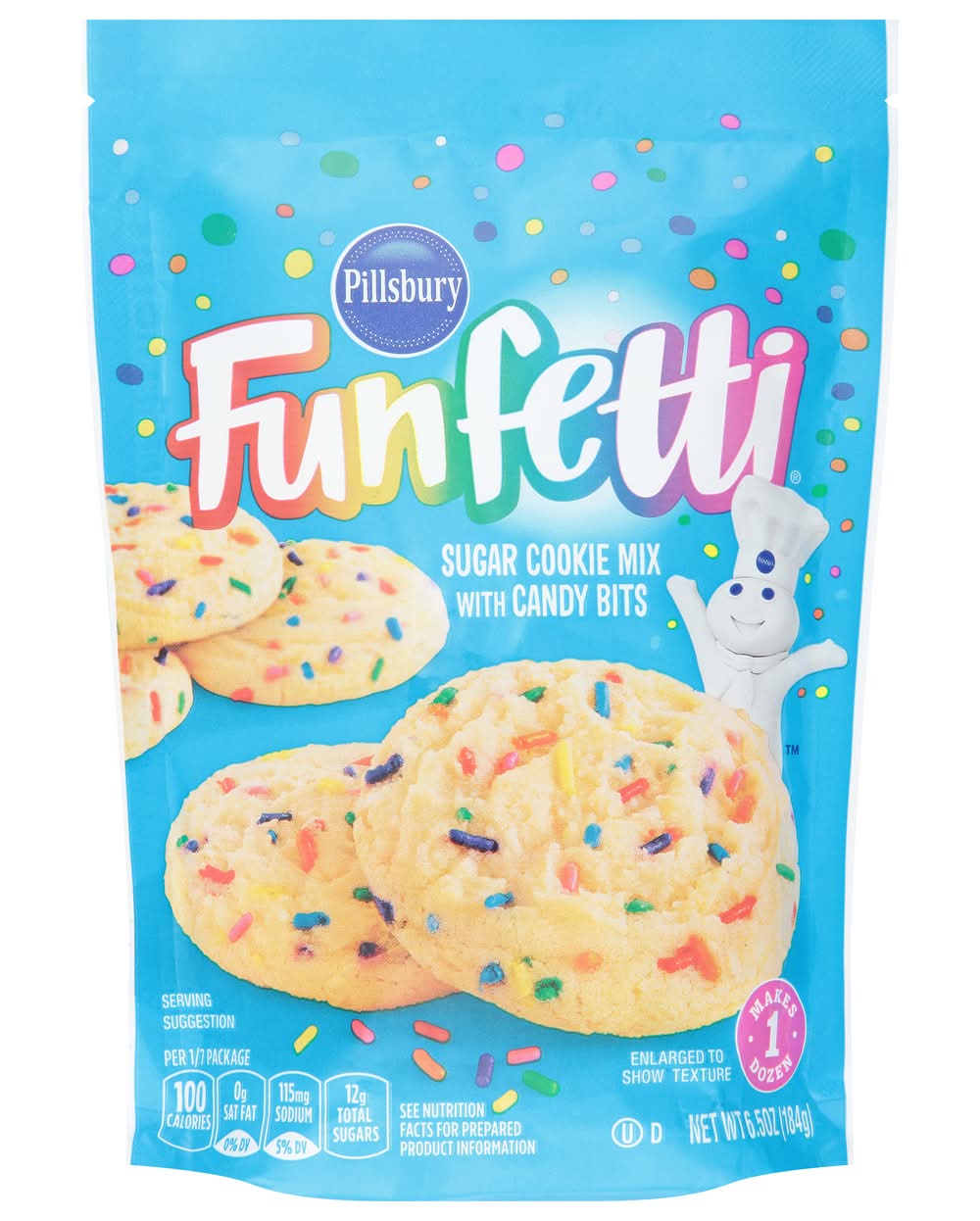Pillsbury Funfetti Sugar Cookie Mix With Candy Bits (6.5 oz)