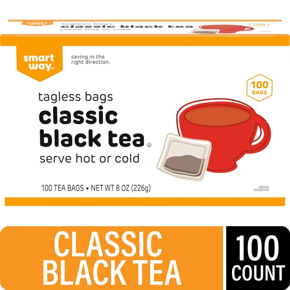 Smart Way Tagless Classic Black Tea Bags (8 oz, 100 ct)