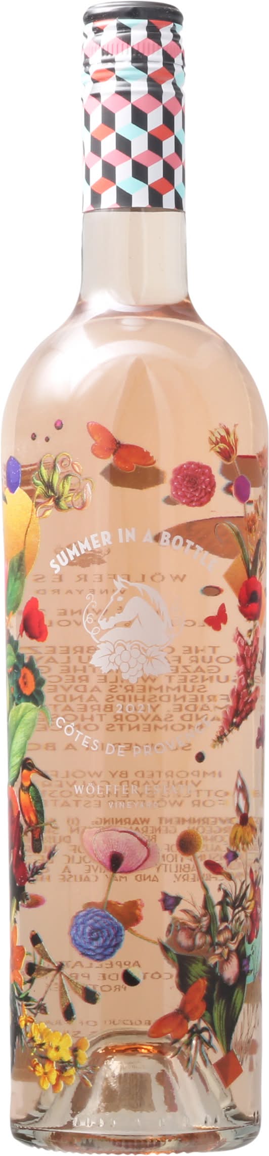Wölffer Estate Summer in a Bottle Côtes De Provence Rosé Wine, 2021 (750 ml)