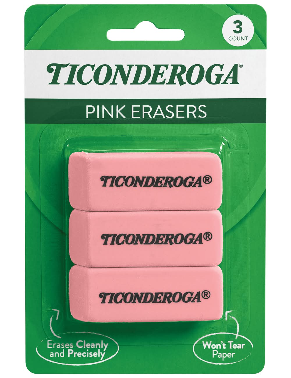 Ticonderoga Smudge-Free Erasers (0.3 oz)