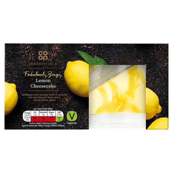 Co-Op Irresistible Lemon Cheesecake 160g