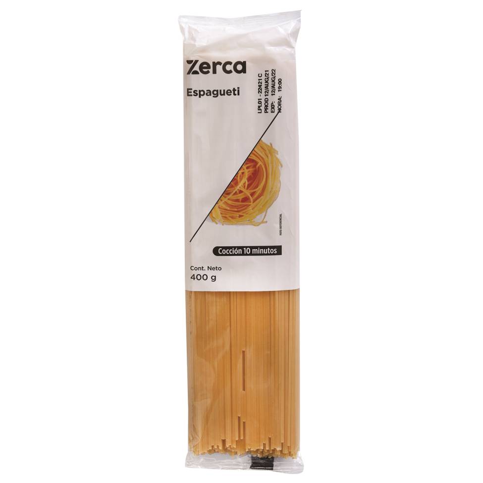 Espaguetis Zerca 400 G