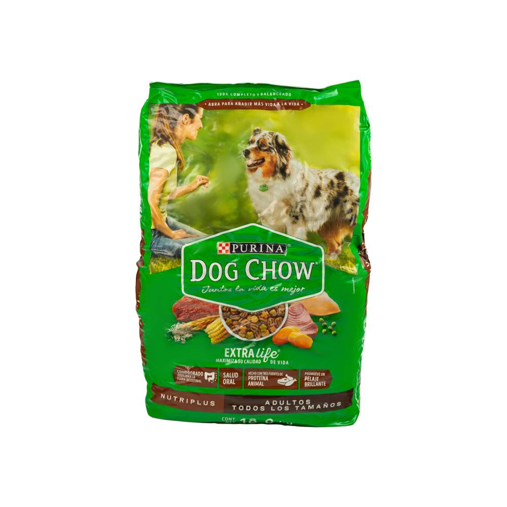 Dog chow alimento seco perro nutriplus (adultos/todos los tamaños)