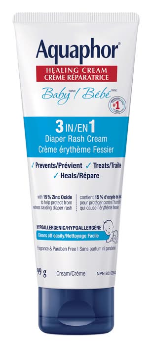 Aquaphor crème 3 en 1 l'érythème fessier - eucerin baby healing diaper rash cream (99 g)