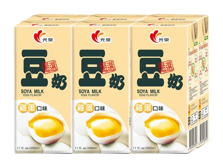 光泉豆奶-雞蛋口味-330ml <330ml毫升 x 1 x 6Bottle瓶>