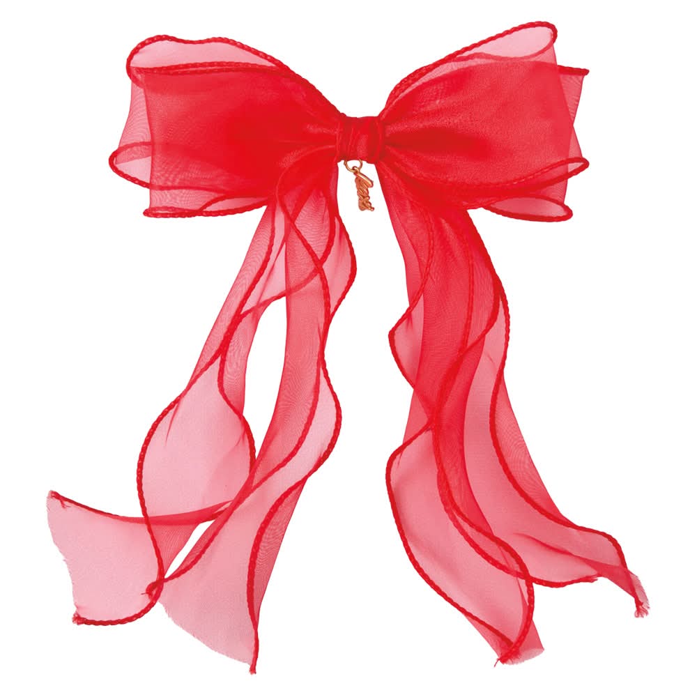 Kaxi Valentines Day Accessories - Red Organza Bow