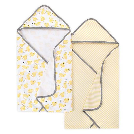 Burt's Bees Baby® 2-Pack Organic Cotton Hooded Towels in Sun