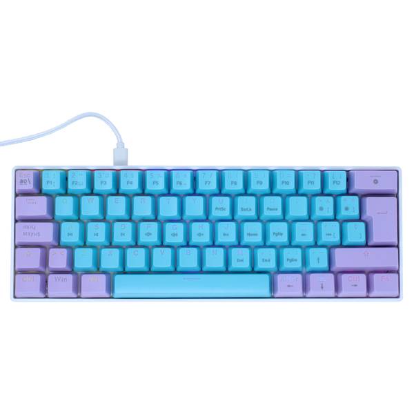 Teclado Mecanico Gaming Azul Base De Abs E Ilumin