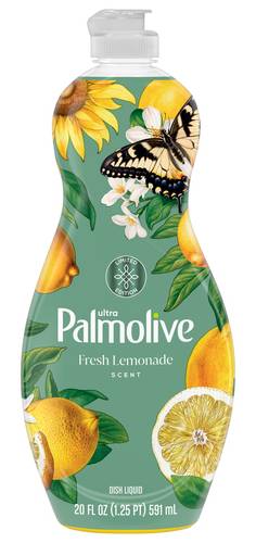 Palmolive Ultra Strength Liquid Dish Soap, Fresh Lemonade (591 ml)