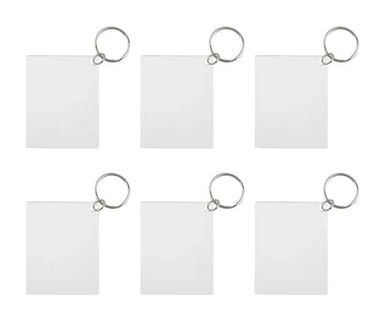 2.5" Rectangle Acrylic Keychains, 6Ct. By Make Market