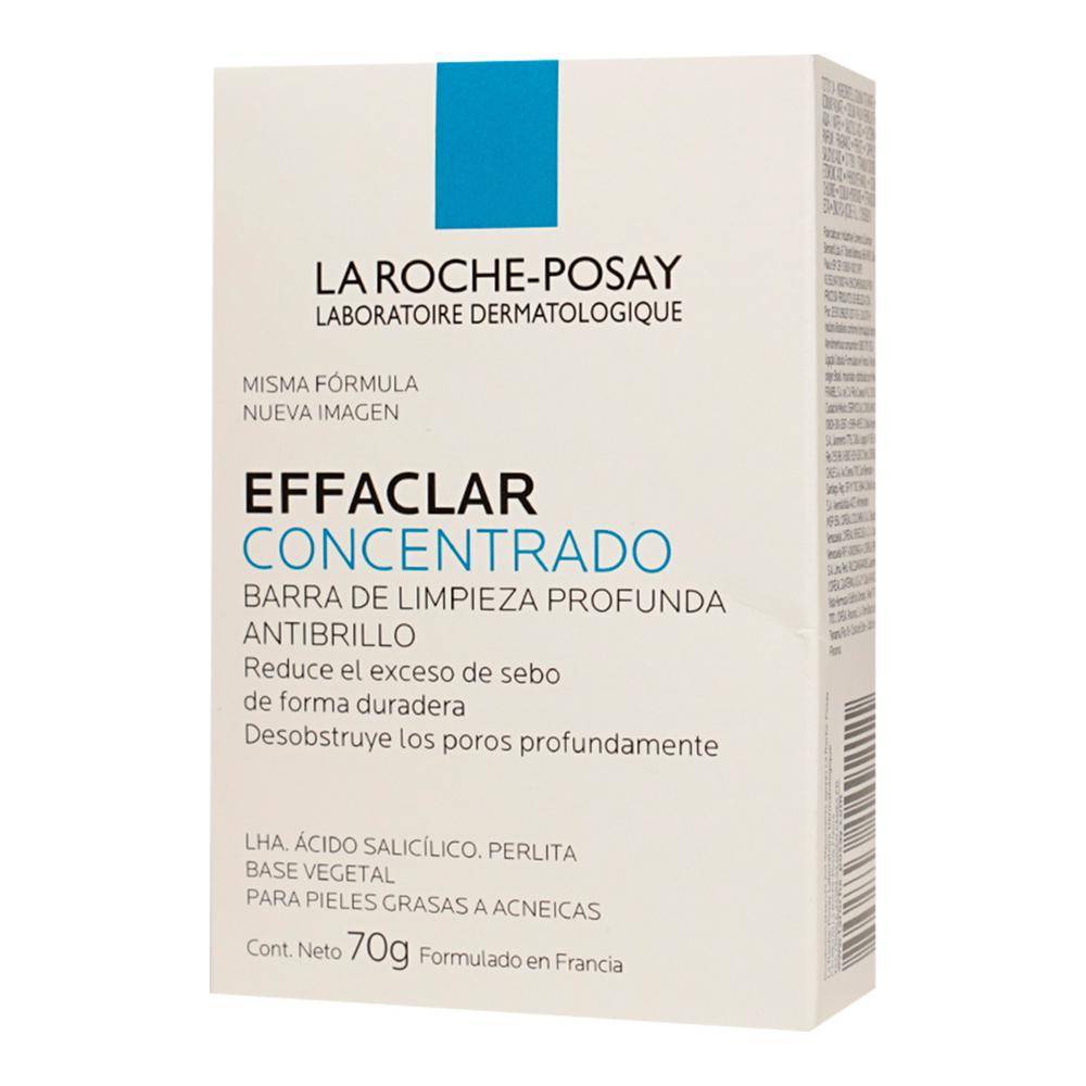 La roche-posay barra de limpieza profunda effaclar concentrado (caja 70 g)