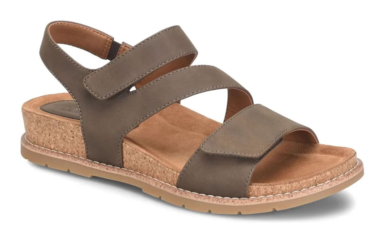 Eurosoft Gibbs Wedge Sandal (Brown Medium - 9)