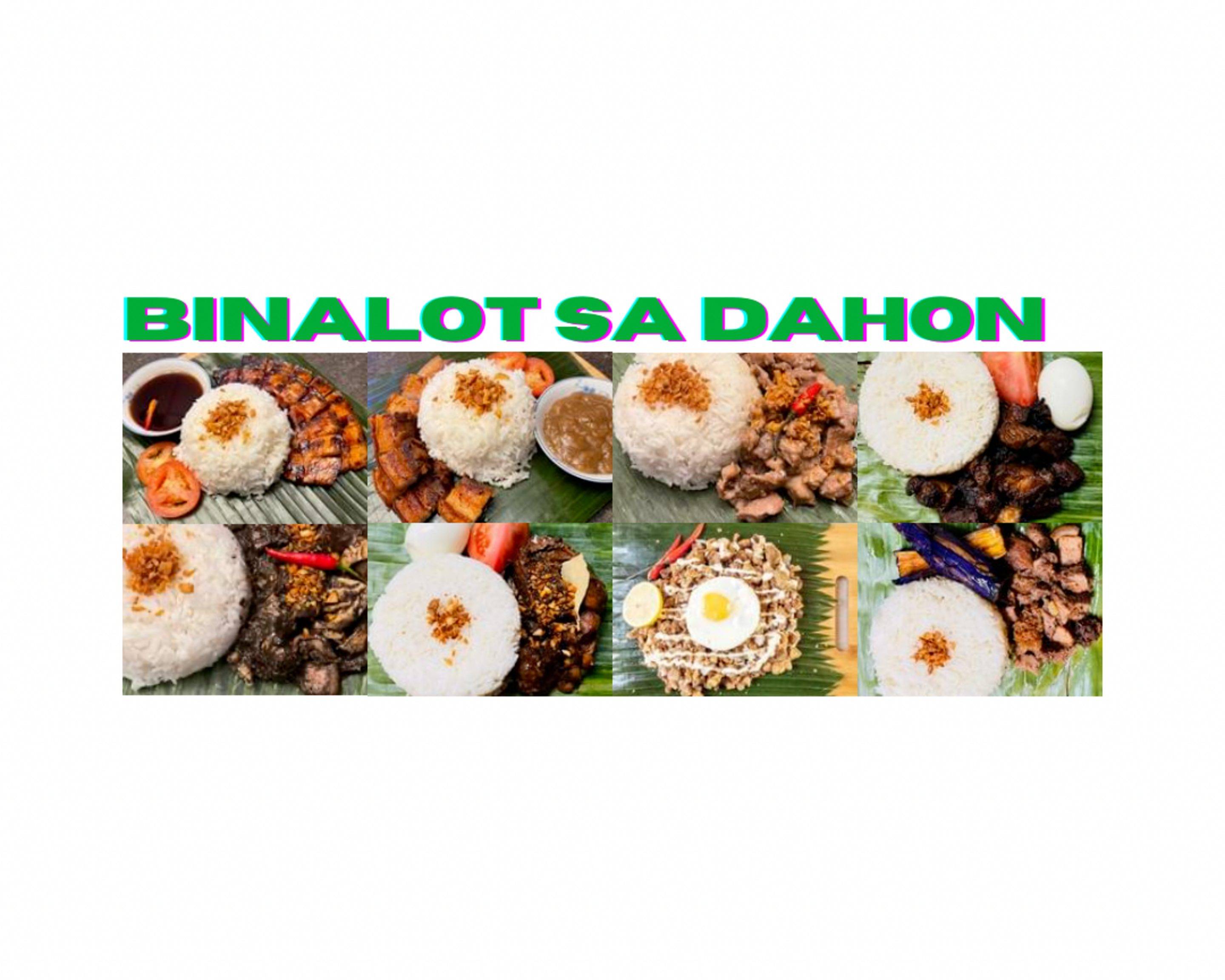 Binalot menu deals