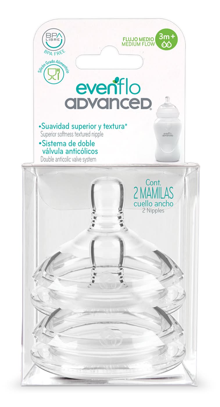 Evenflo · Mamilas advanced bold flujo medio (48 g)