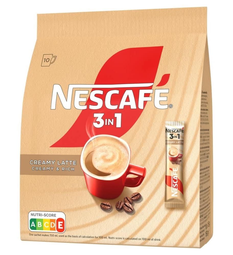 Nescafé 3in1 Creamy Latte Rozpuszczalny napój kawowy 150 g (10 x 15 g)