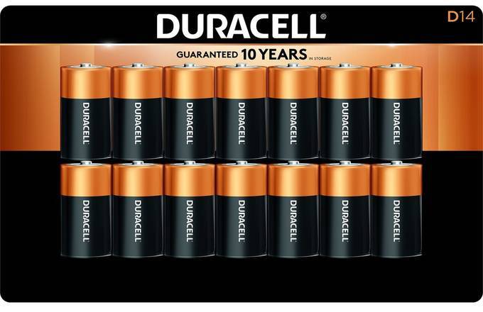 Duracell Copper Top Alkaline D Batteries (14 ct)