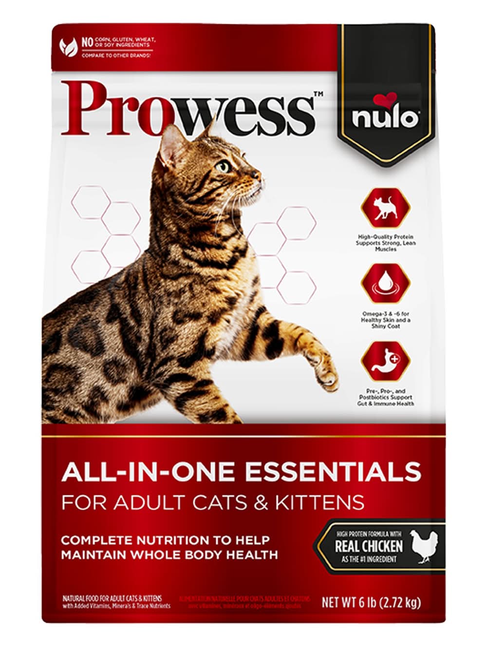 Nulo Prowess All-In-One Essentials All Life Stages Dry Cat Food - Natural, Chicken (Flavor: Chicken, Size: 6 Lb)