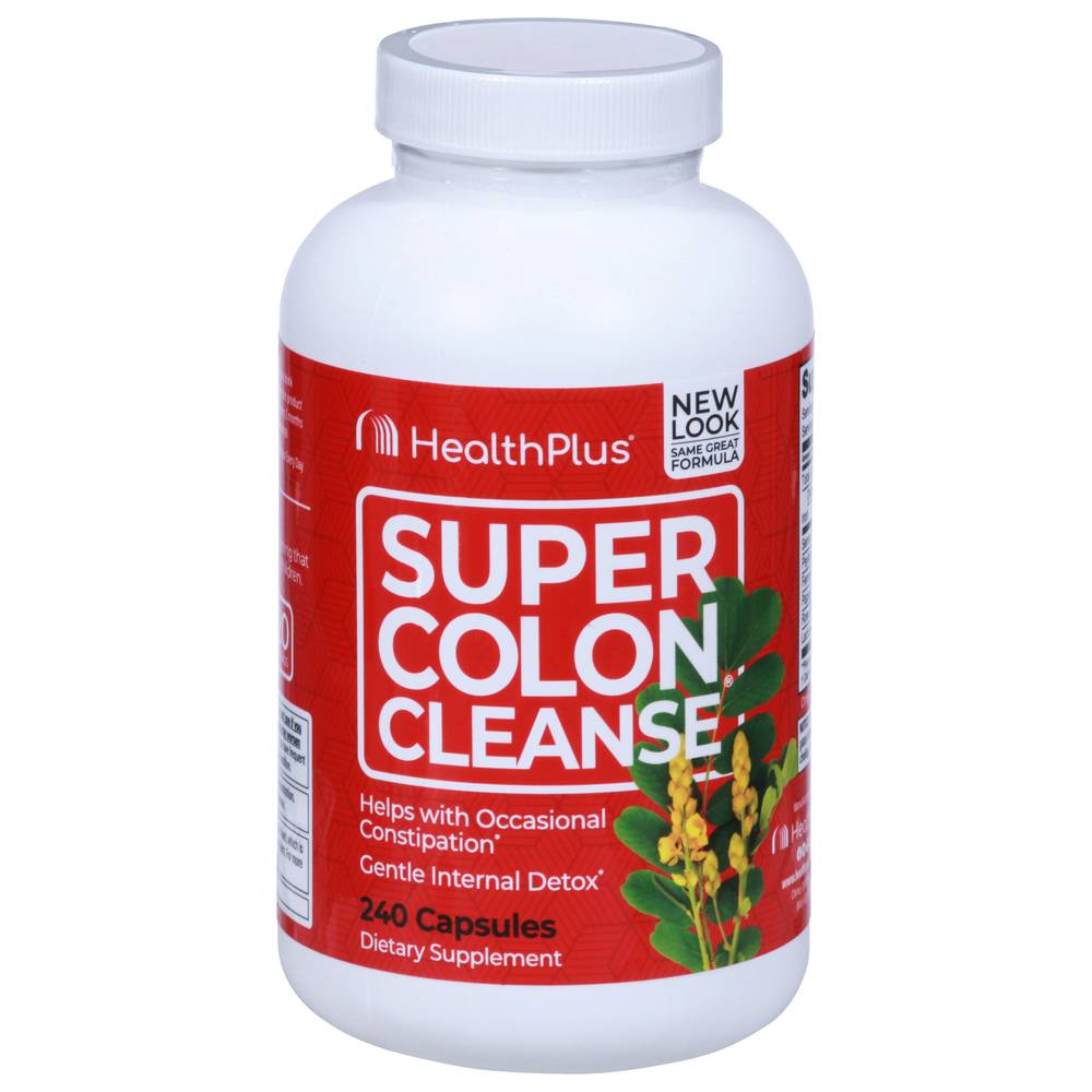 Health Plus Super Colon Cleanse Dietary Supplement Capsules (240 ct)