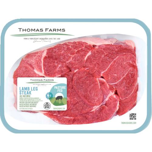 Thomas Farms Boneless Lamb Leg Steak (Avg. 0.75lb)