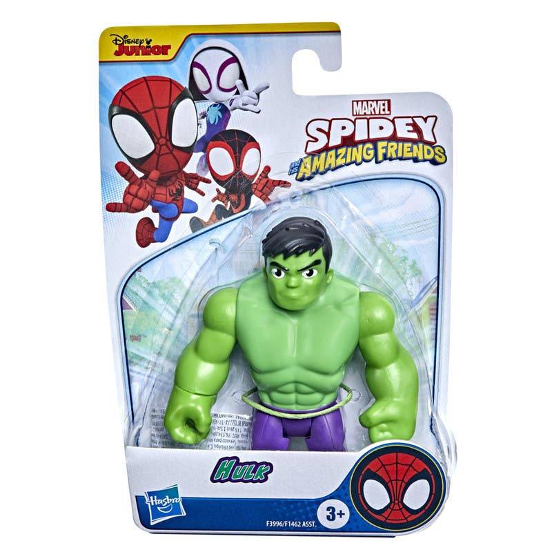 Hasbro figura marvel spidey y sus amigos hulk