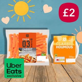 Exclusive: £2 Carrots & Houmous Deal (Saving £1.15)