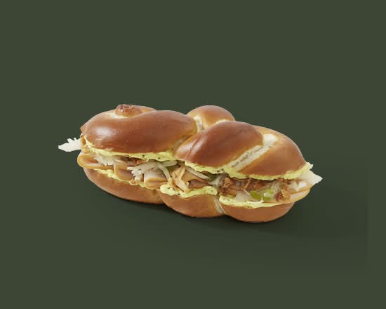 Chicken Coleslaw Pretzel