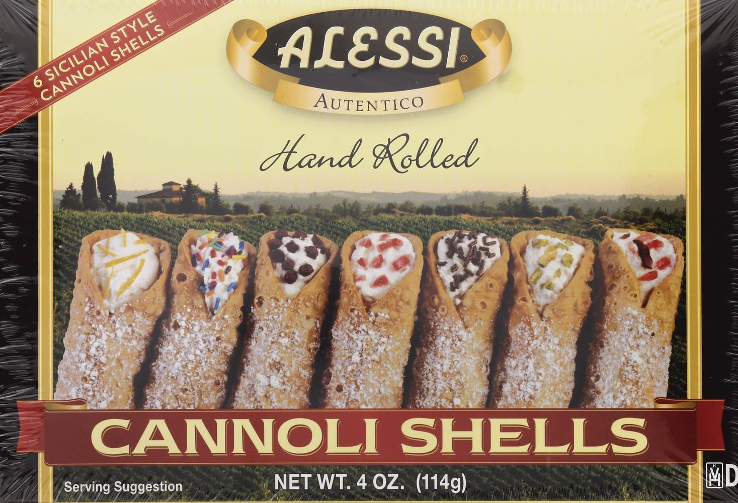 Alessi Cannoli Shells (4 oz)