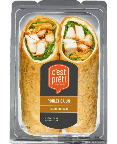 C'Est Prêt! Wrap Au Poulet Cajun 280 G / C'est Prêt! Wrap Chicken Cajun 280 g