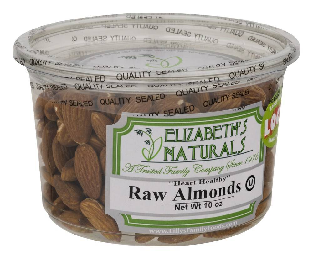 Elizabeth's Naturals Raw Almonds (10 oz)