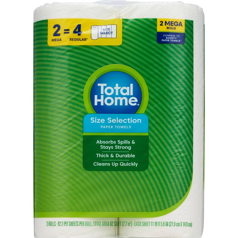 Total Home Size Selection Paper Towels (2 ct)