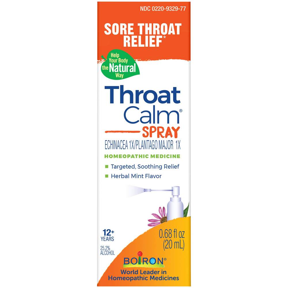 Boiron Throatcalm Spray-Homeopathic Medicine For Sore Throat Relief 12years