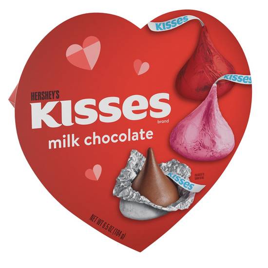 Order HERSHEY'S KISSES Milk Chocolate Candy, Valentine's Day, 6.5 oz, Gift Box food online from CVS store, VIENNA on bringmethat.com