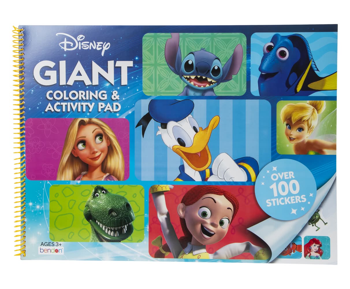Disney Giant Coloring & Activity Pad With 100+ Stickers