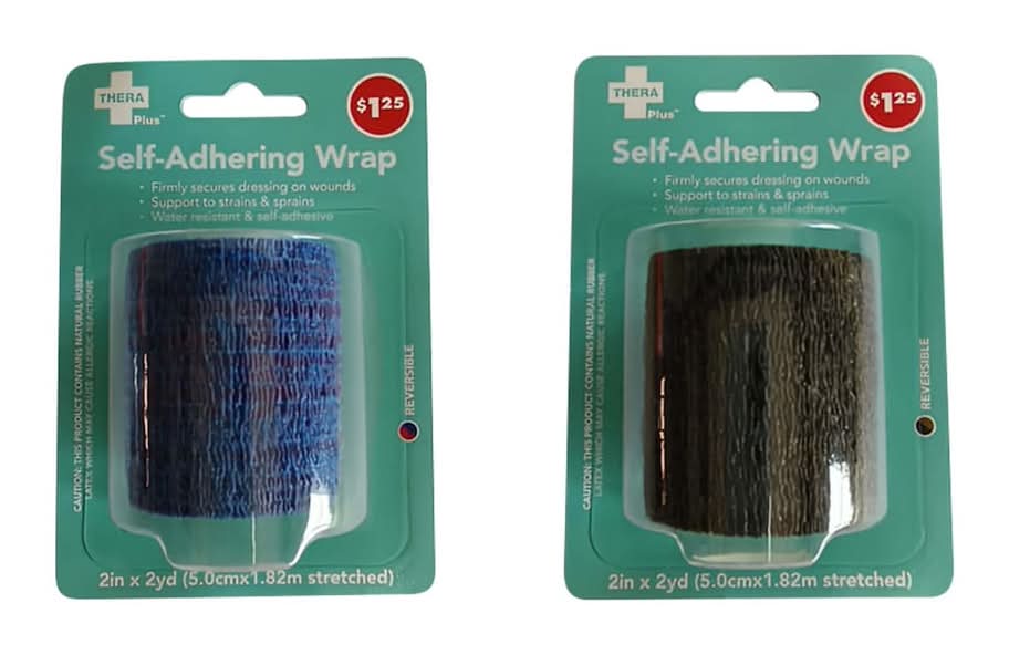 Thera Plus Self-Adhering Reversible Tough Wrap, 2in x 2yd (2 pack)