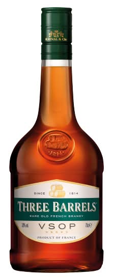 Three Barrels Rare Old French Brandy Vsop (700ml)