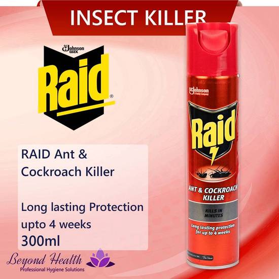 RAID ANT & COCKROACH KILLER 300ML