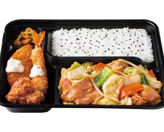 Ｄｘ野菜炒め弁当 香味醤油だれ～１日に必要な野菜の2分の1使用～ Deluxe stir-fried vegetable bento savory soy sauce using half of daily required vegetables
