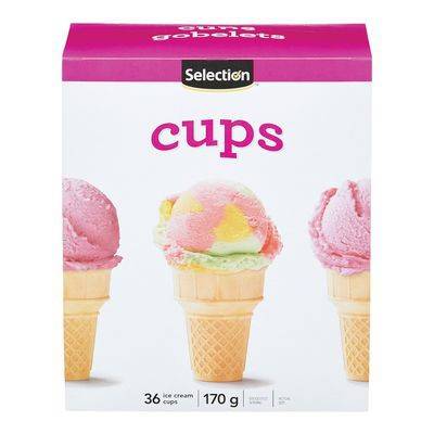 Selection gobelets pour crème glacée (36 un) - ice cream cups (36 un)