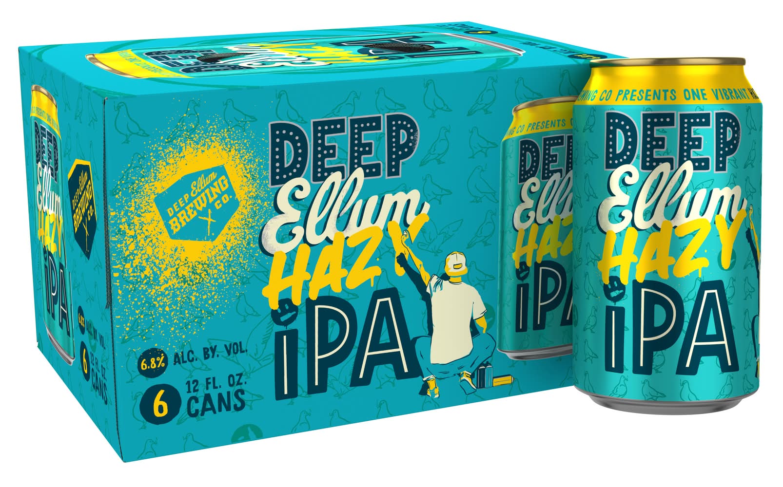 Deep Ellum Brewing Hazy Ipa Beer (6 x 12 fl oz)